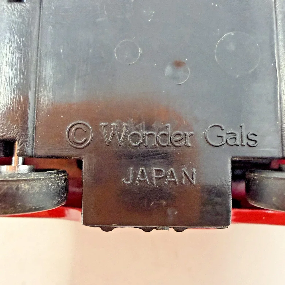 Rare Wonder Gal Vintage Red 57 Chevy Toy Car Made in Japan Missing 1 Tire